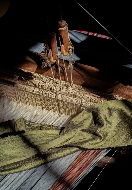 Heritage Loom Handwoven Throw Blanket