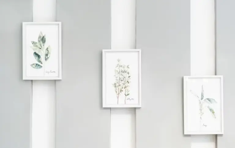 FrameNest Botanical Wall Art Set (Set of 3)