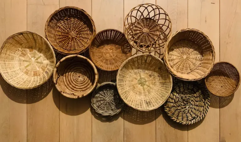 Handwoven Storage Basket – Earth Tones